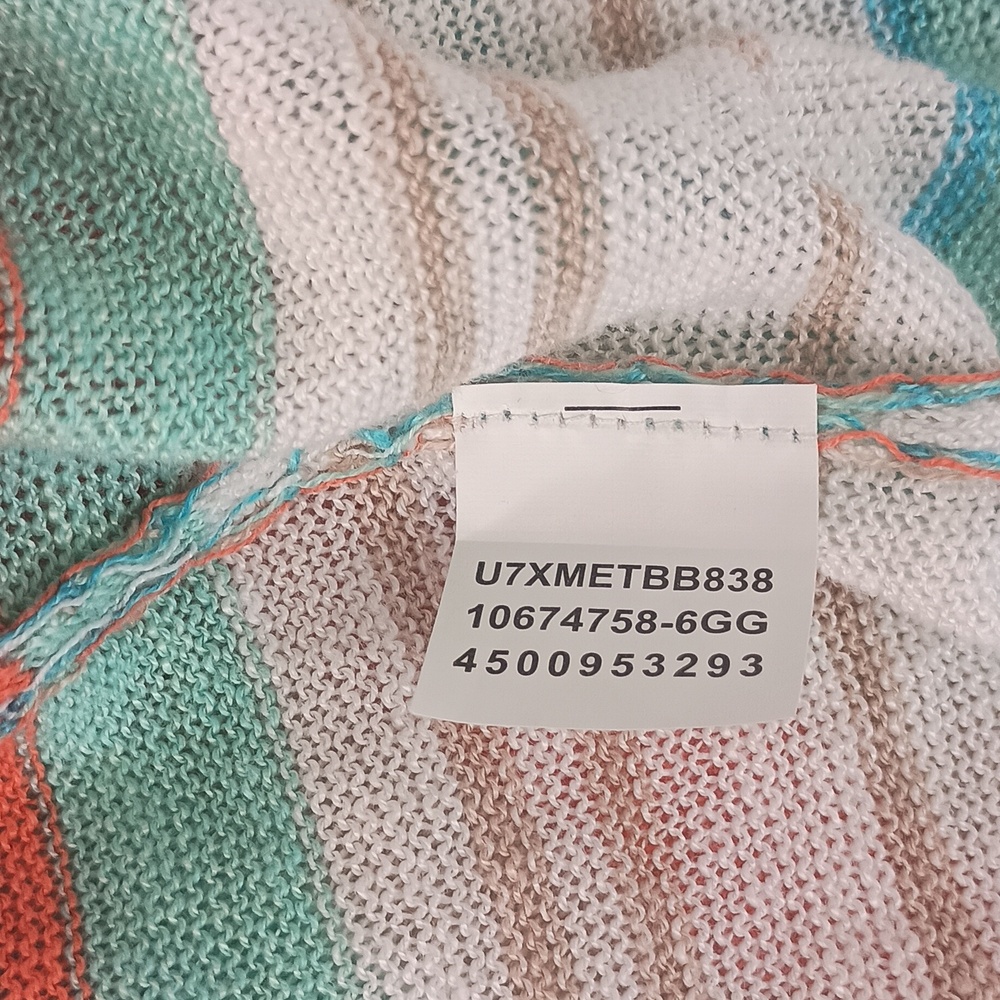 Women's Size XL Linen Cardigan Vacation Beach Coastal - Picture 6 of 12